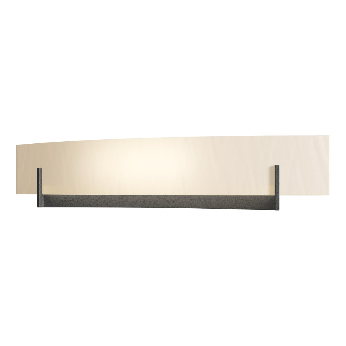 Hubbardton Forge 2011 Natural Iron White Art Glass (BB) Axis Large Sconce