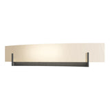 Hubbardton Forge 2011 Natural Iron White Art Glass (BB) Axis Large Sconce