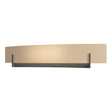 Hubbardton Forge 2011 Natural Iron Sand Glass (SS) Axis Large Sconce