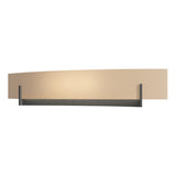 Hubbardton Forge 2011 Natural Iron Sand Glass (SS) Axis Large Sconce