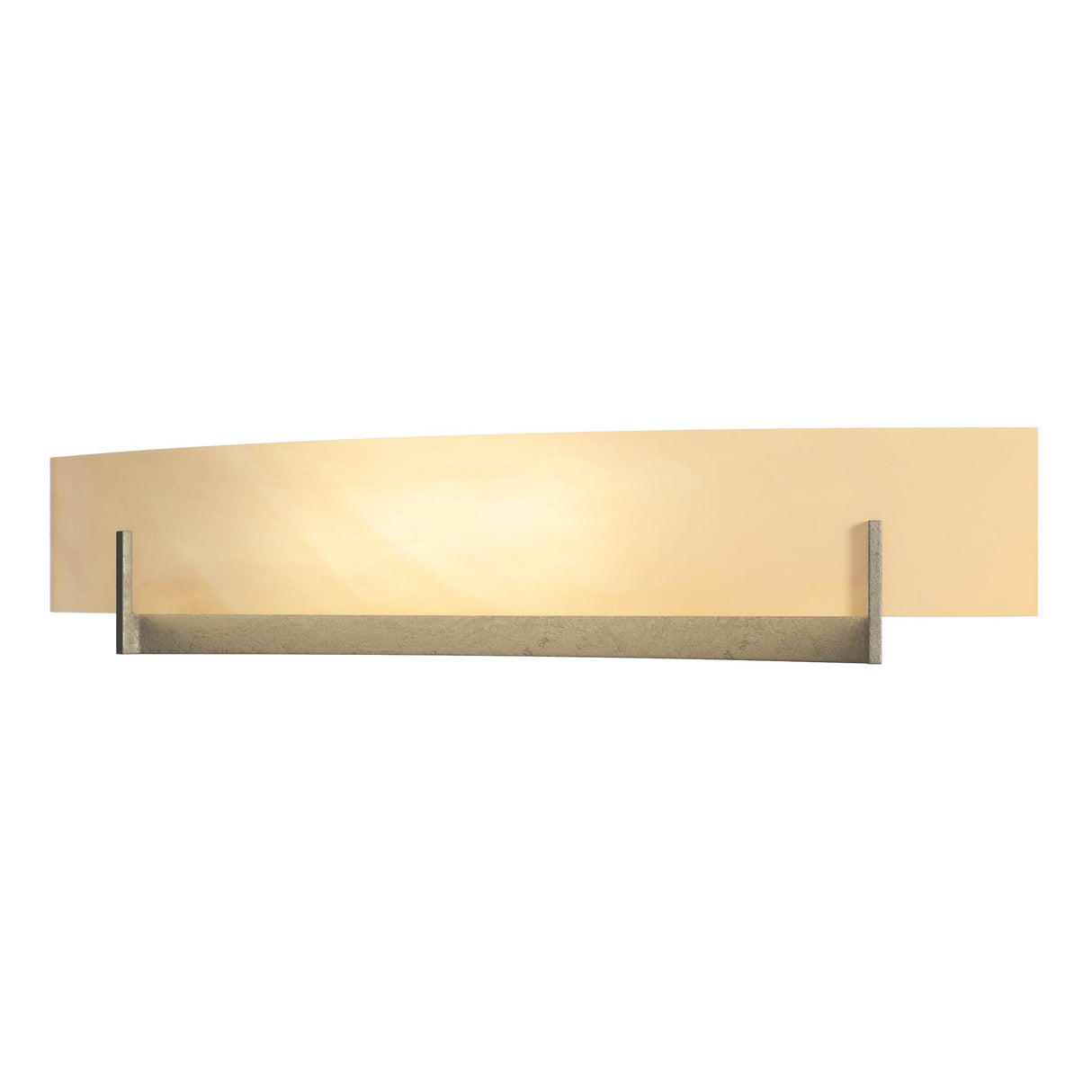 Hubbardton Forge 2011 Soft Gold Amber Swirl Glass (AA) Axis Large Sconce