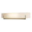 Hubbardton Forge 2011 Soft Gold White Art Glass (BB) Axis Large Sconce