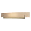 Hubbardton Forge 2011 Soft Gold Sand Glass (SS) Axis Large Sconce