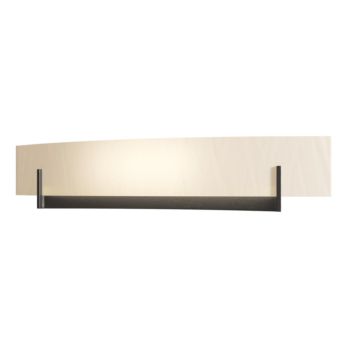 Hubbardton Forge 2011 Oil Rubbed Bronze White Art Glass (BB) Axis Large Sconce