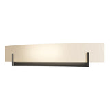 Hubbardton Forge 2011 Oil Rubbed Bronze White Art Glass (BB) Axis Large Sconce