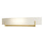 Hubbardton Forge 2011 Modern Brass Opal Glass (GG) Axis Large Sconce