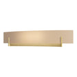 Hubbardton Forge 2011 Modern Brass Sand Glass (SS) Axis Large Sconce