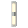 Hubbardton Forge 2014 Vintage Platinum Clear Glass (ZM) Double Axis Small Sconce