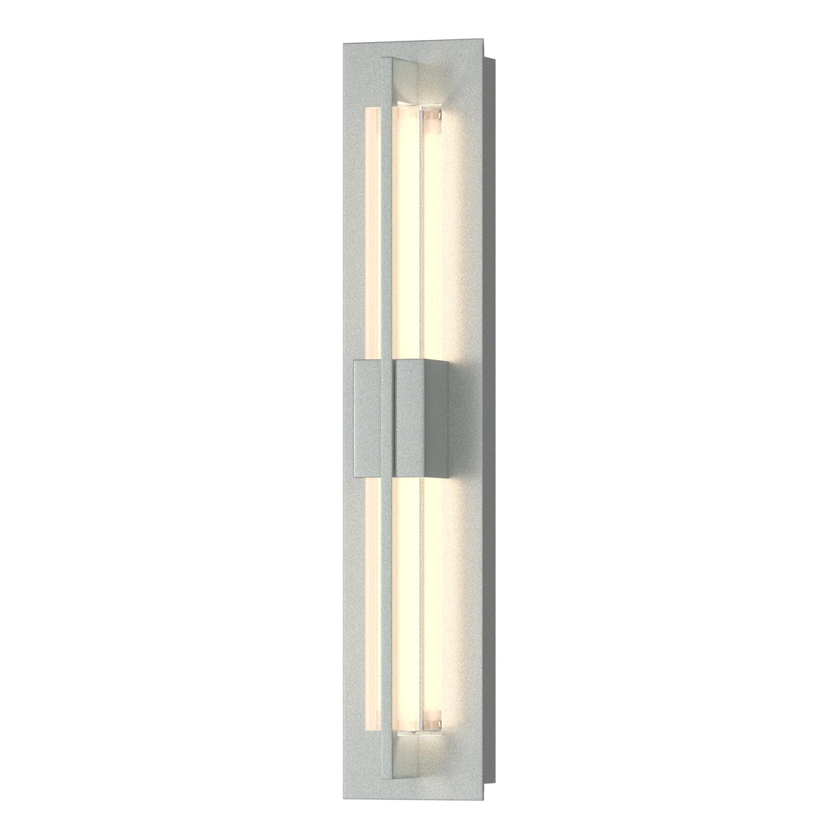 Hubbardton Forge 2014 Vintage Platinum Clear Glass (ZM) Double Axis Small Sconce