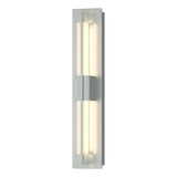 Hubbardton Forge 2014 Vintage Platinum Clear Glass (ZM) Double Axis Small Sconce