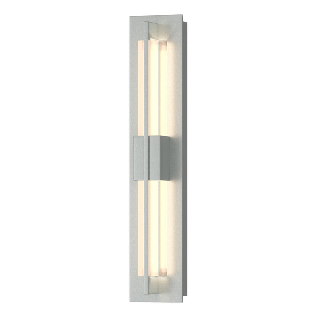 Hubbardton Forge 2014 Vintage Platinum Clear Glass (ZM) Double Axis Small Sconce