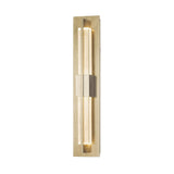 Hubbardton Forge 2014 Soft Gold Clear Glass (ZM) Double Axis Small Sconce