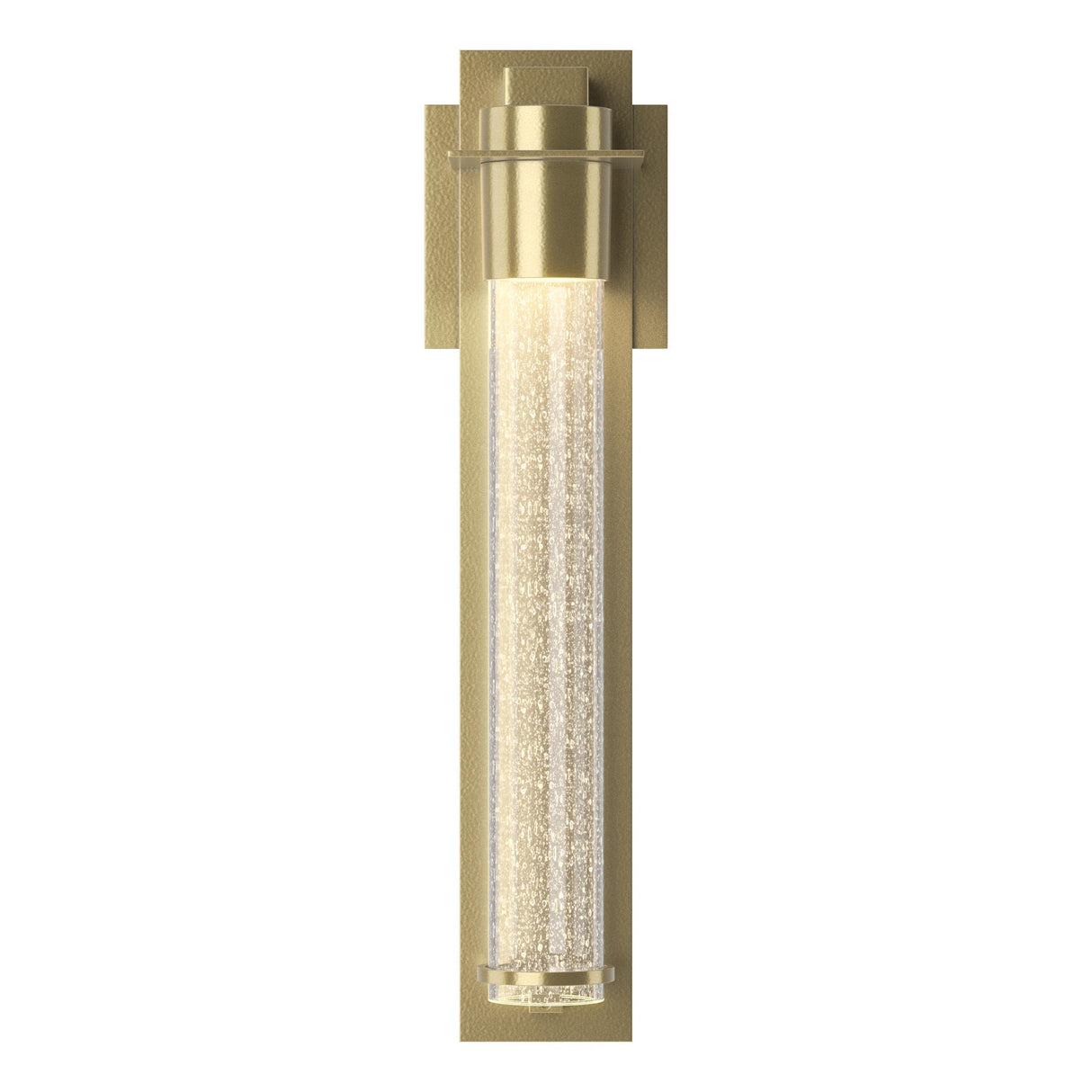 Hubbardton Forge 2013 Modern Brass Seeded Clear Glass (II) Airis Small Sconce
