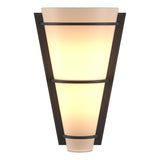 Hubbardton Forge 2001 Natural Iron Opal Glass (GG) Suspended Half Cone Sconce