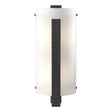 Hubbardton Forge 2006 Black White Art Glass (BB) Forged Vertical Bar Sconce