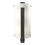 Hubbardton Forge 2006 Black White Art Glass (BB) Forged Vertical Bar Sconce