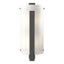 Hubbardton Forge 2006 Natural Iron White Art Glass (BB) Forged Vertical Bar Sconce