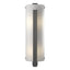 Hubbardton Forge 2002 Natural Iron White Art Glass (BB) Forged Vertical Bar Large Sconce