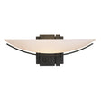 Hubbardton Forge 2005 Black Opal Glass (GG) Oval Impressions Sconce