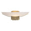 Hubbardton Forge 2005 Soft Gold Opal Glass (GG) Oval Impressions Sconce