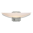 Hubbardton Forge 2005 Sterling Opal Glass (GG) Oval Impressions Sconce