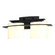 Hubbardton Forge 2009 Black Opal Glass (GG) Arc Ellipse 2 Light Sconce