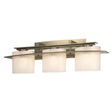Hubbardton Forge 2009 Soft Gold Opal Glass (GG) Arc Ellipse 3 Light Sconce
