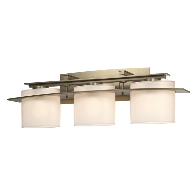 Hubbardton Forge 2009 Soft Gold Opal Glass (GG) Arc Ellipse 3 Light Sconce