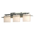 Hubbardton Forge 2009 Sterling Opal Glass (GG) Arc Ellipse 3 Light Sconce