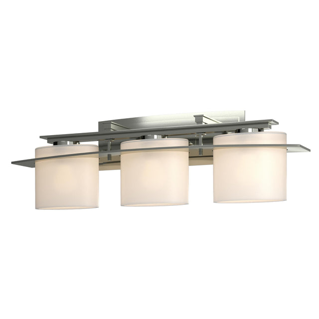 Hubbardton Forge 2009 Sterling Opal Glass (GG) Arc Ellipse 3 Light Sconce