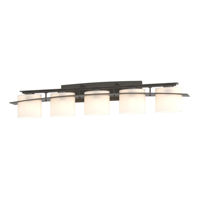 Hubbardton Forge 2009 Dark Smoke Opal Glass (GG) Arc Ellipse 5 Light Sconce