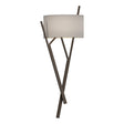 Hubbardton Forge 2015 Bronze Flax Shade (SE) Arbo Sconce