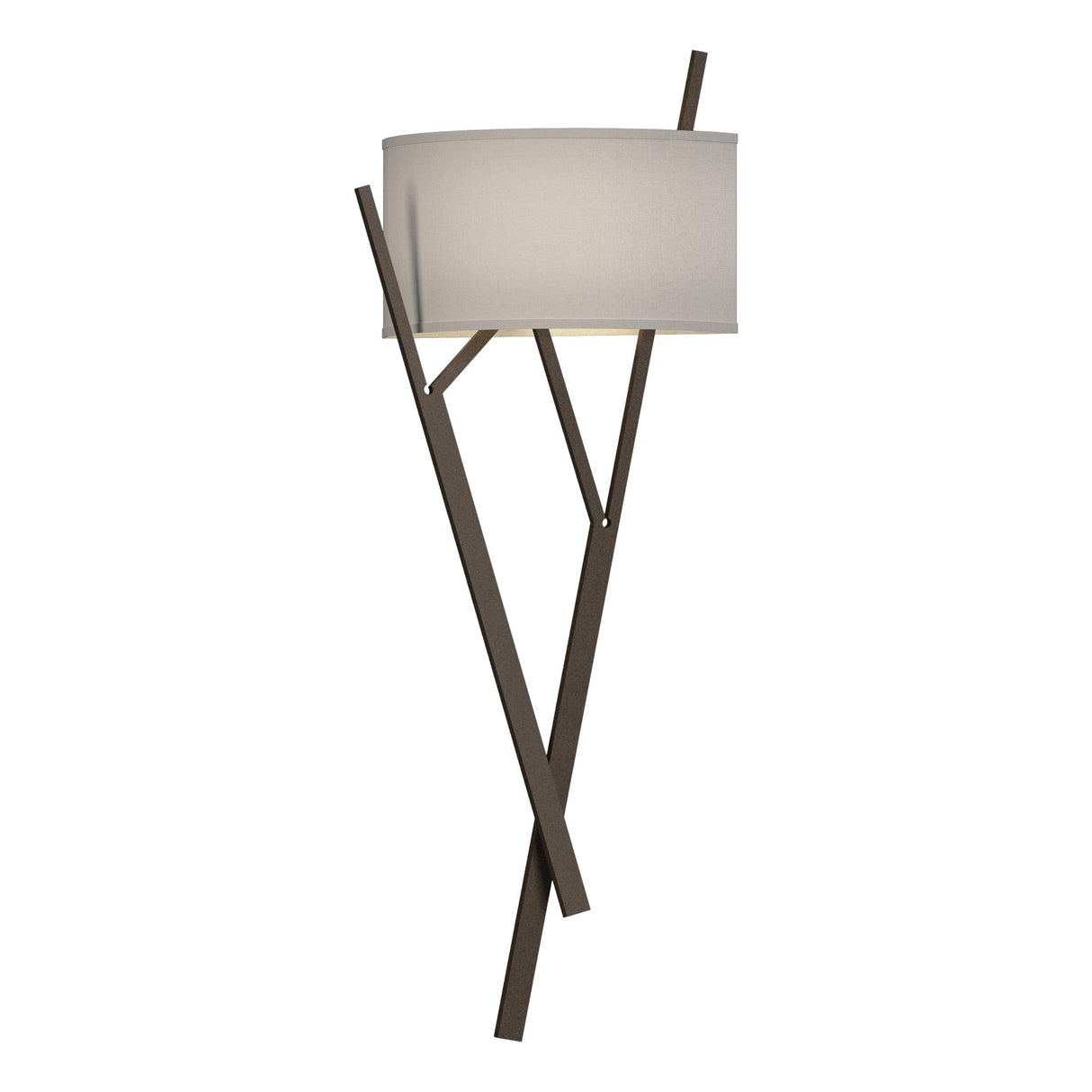 Hubbardton Forge 2015 Bronze Flax Shade (SE) Arbo Sconce