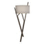 Hubbardton Forge 2015 Bronze Flax Shade (SE) Arbo Sconce