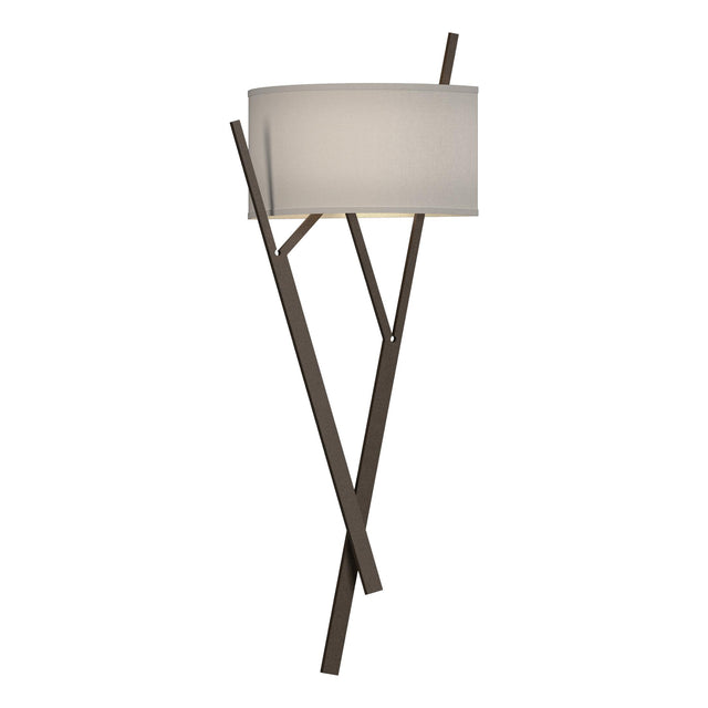Hubbardton Forge 2015 Bronze Flax Shade (SE) Arbo Sconce