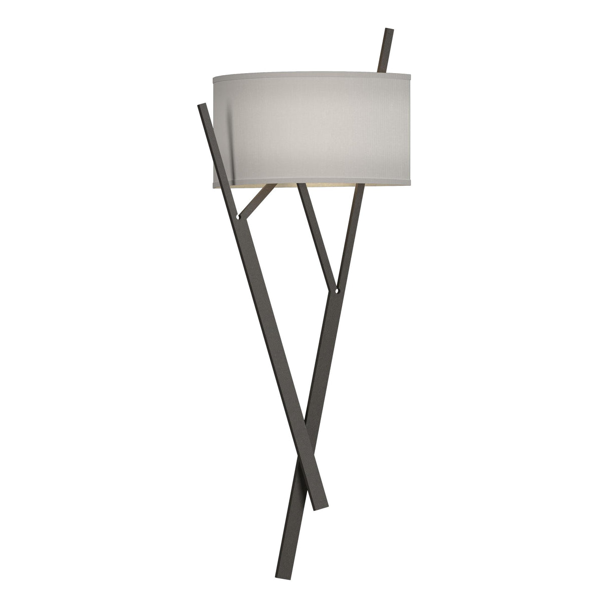 Hubbardton Forge 2015 Dark Smoke Natural Anna Shade (SF) Arbo Sconce