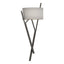 Hubbardton Forge 2015 Dark Smoke Natural Anna Shade (SF) Arbo Sconce