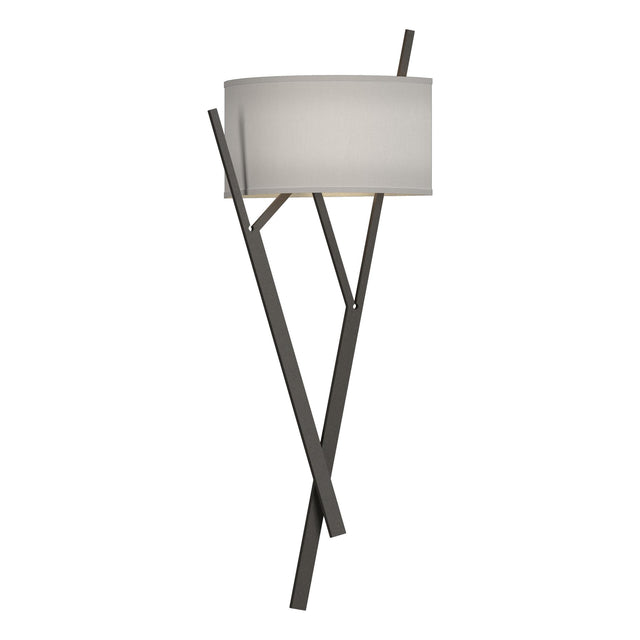 Hubbardton Forge 2015 Dark Smoke Natural Anna Shade (SF) Arbo Sconce