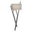 Hubbardton Forge 2015 Dark Smoke Flax Shade (SE) Arbo Sconce