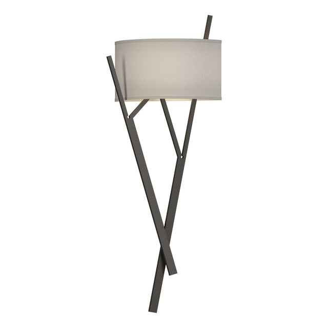Hubbardton Forge 2015 Dark Smoke Flax Shade (SE) Arbo Sconce