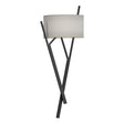 Hubbardton Forge 2015 Black Natural Anna Shade (SF) Arbo Sconce