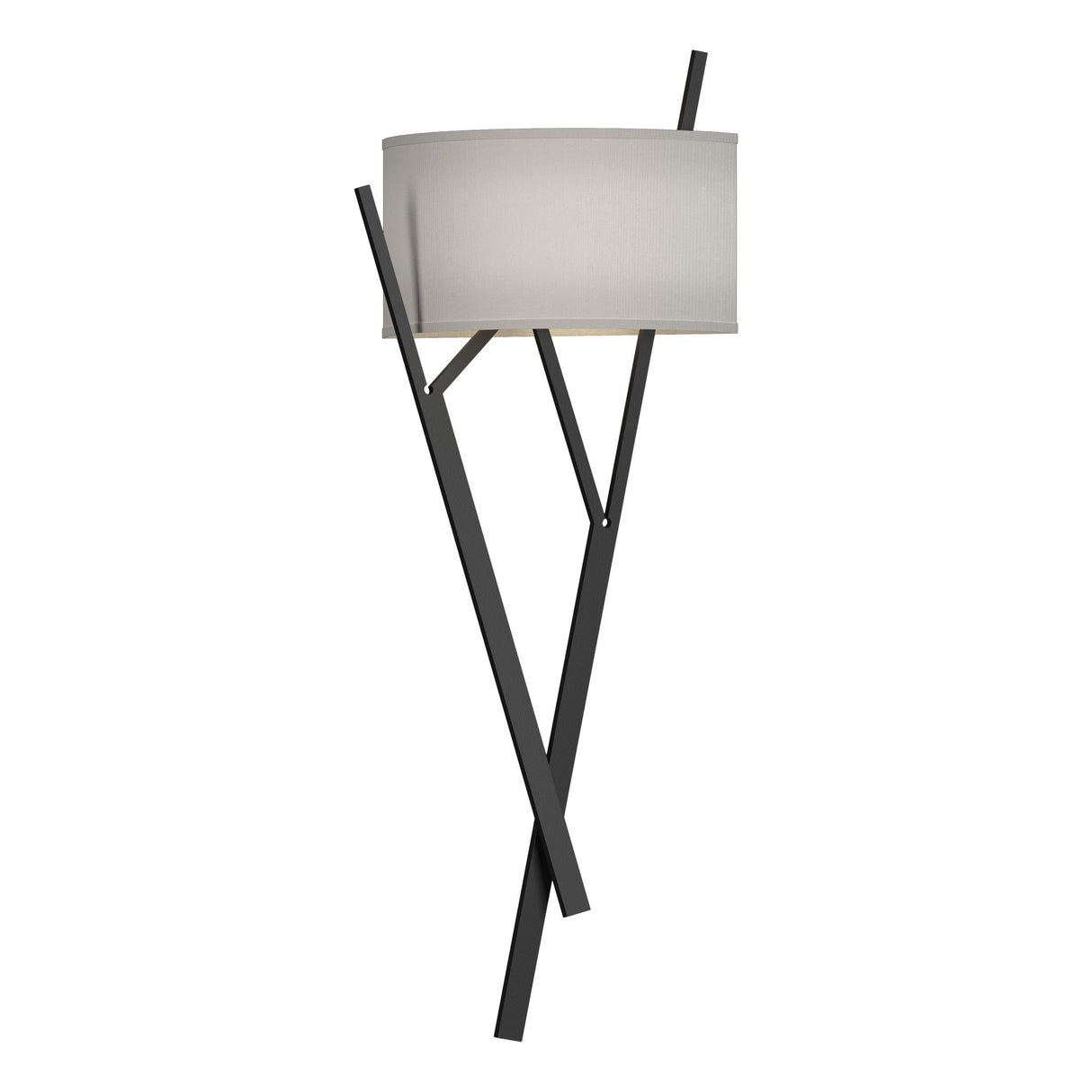 Hubbardton Forge 2015 Black Natural Anna Shade (SF) Arbo Sconce