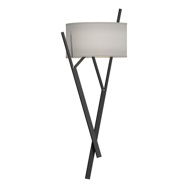 Hubbardton Forge 2015 Black Natural Anna Shade (SF) Arbo Sconce