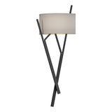 Hubbardton Forge 2015 Black Flax Shade (SE) Arbo Sconce