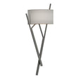 Hubbardton Forge 2015 Natural Iron Natural Anna Shade (SF) Arbo Sconce