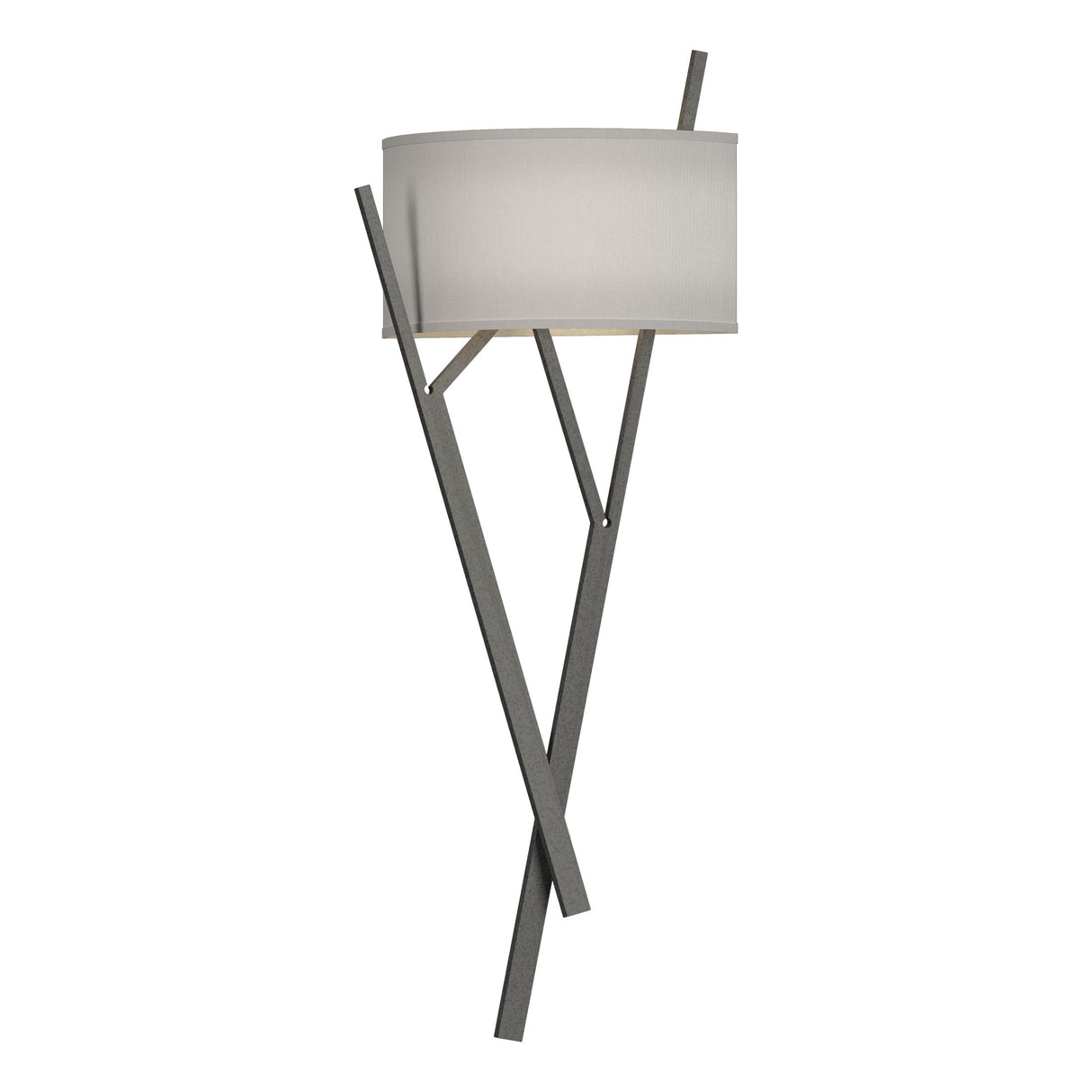 Hubbardton Forge 2015 Natural Iron Natural Anna Shade (SF) Arbo Sconce