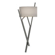 Hubbardton Forge 2015 Natural Iron Flax Shade (SE) Arbo Sconce