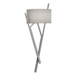 Hubbardton Forge 2015 Vintage Platinum Natural Anna Shade (SF) Arbo Sconce