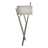 Hubbardton Forge 2015 Soft Gold Natural Anna Shade (SF) Arbo Sconce