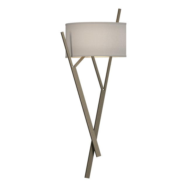 Hubbardton Forge 2015 Soft Gold Flax Shade (SE) Arbo Sconce